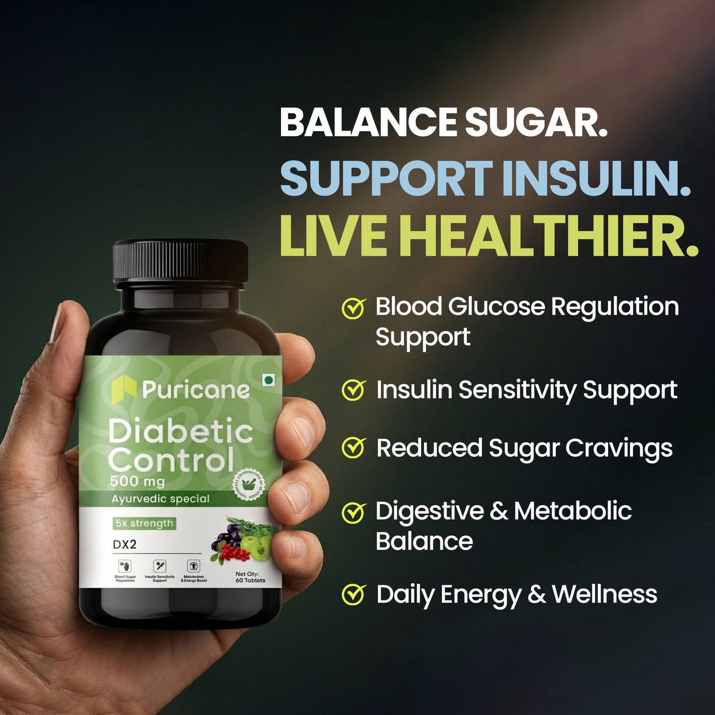 Puricane DX2 Diabetic Control Tablet