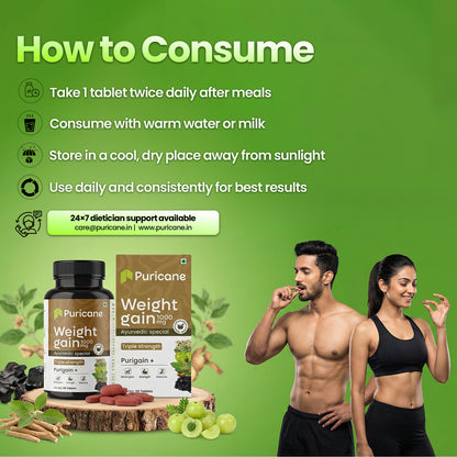 Puricane Ayurvedic Weight Gain Tablets